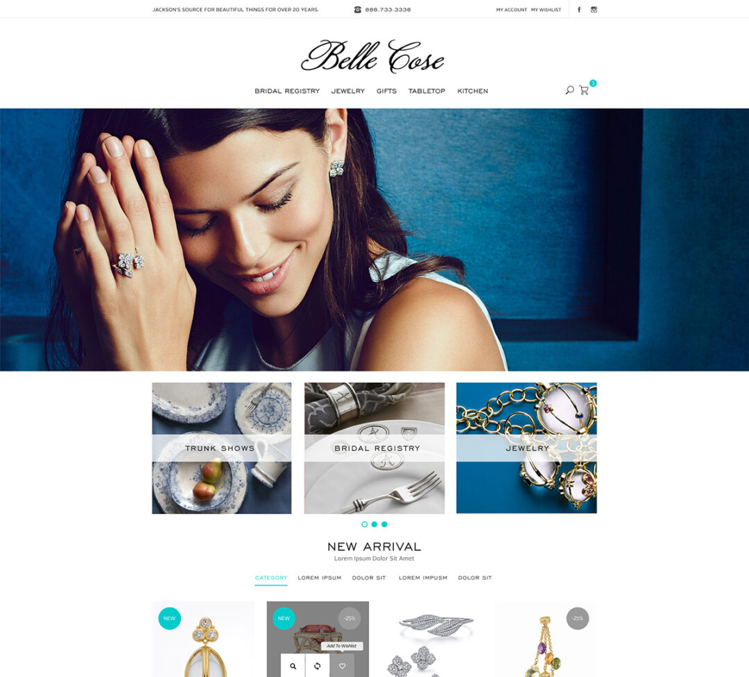Belle Cose – Web Design for Hyperspacehq