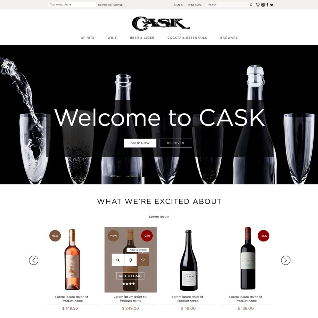 CASK – Web Design for Hyperspacehq