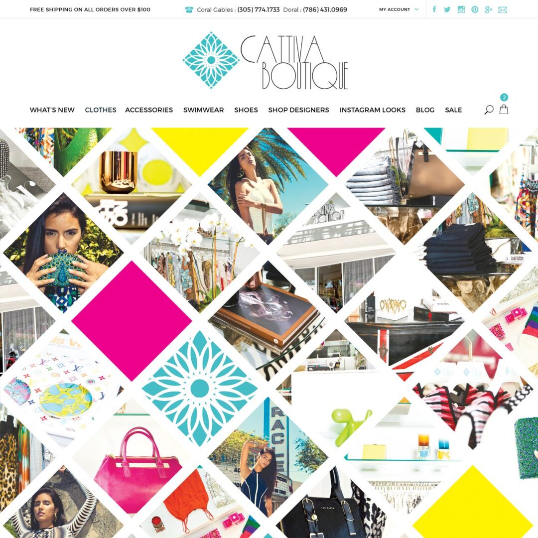Cattiva Boutique – Web Design for Hyperspacehq