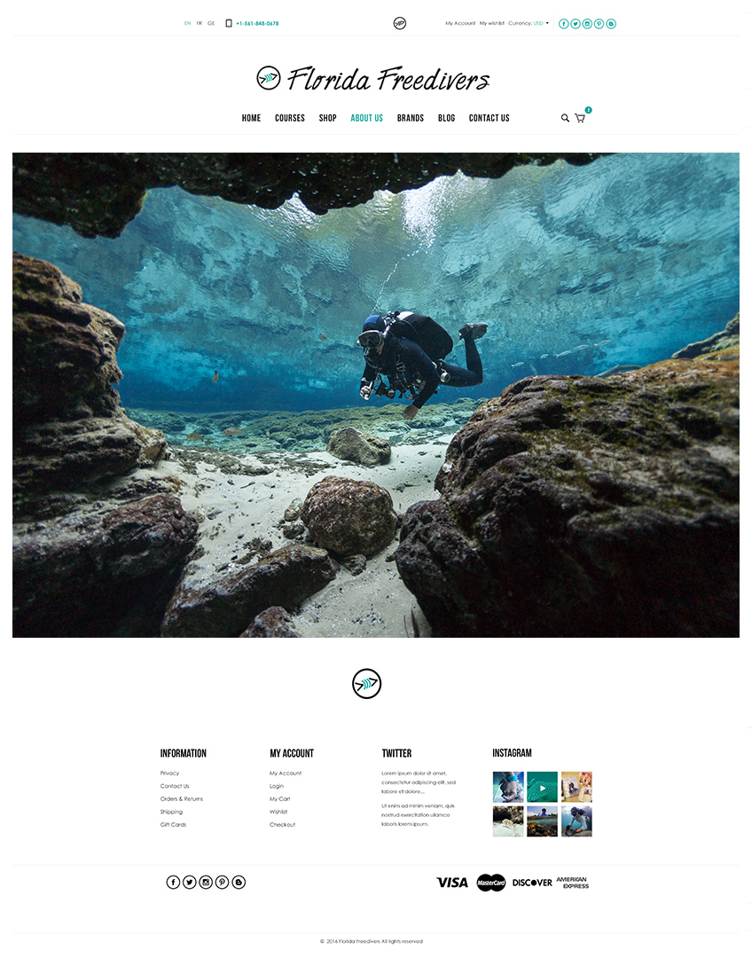 Florida Freedivers – Web Design for Hyperspacehq