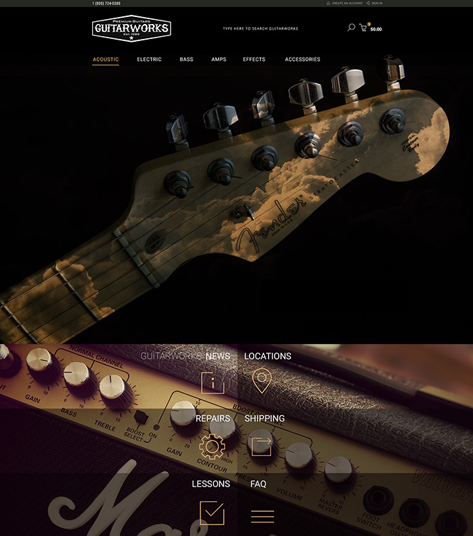 Guitarworks – Web Design for Hyperspacehq