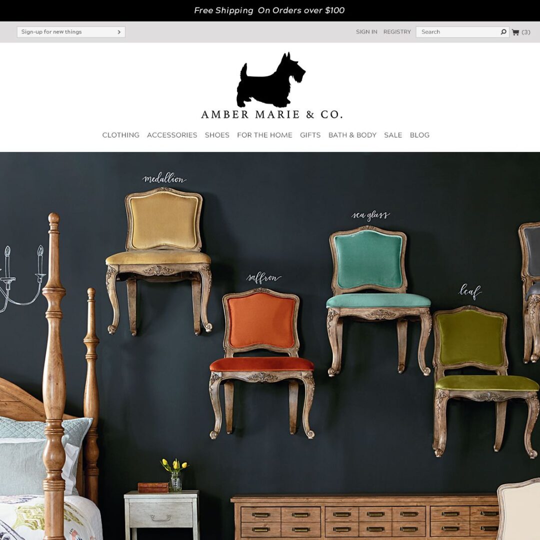 Amber Marie & CO – Web Design for Hyperspacehq