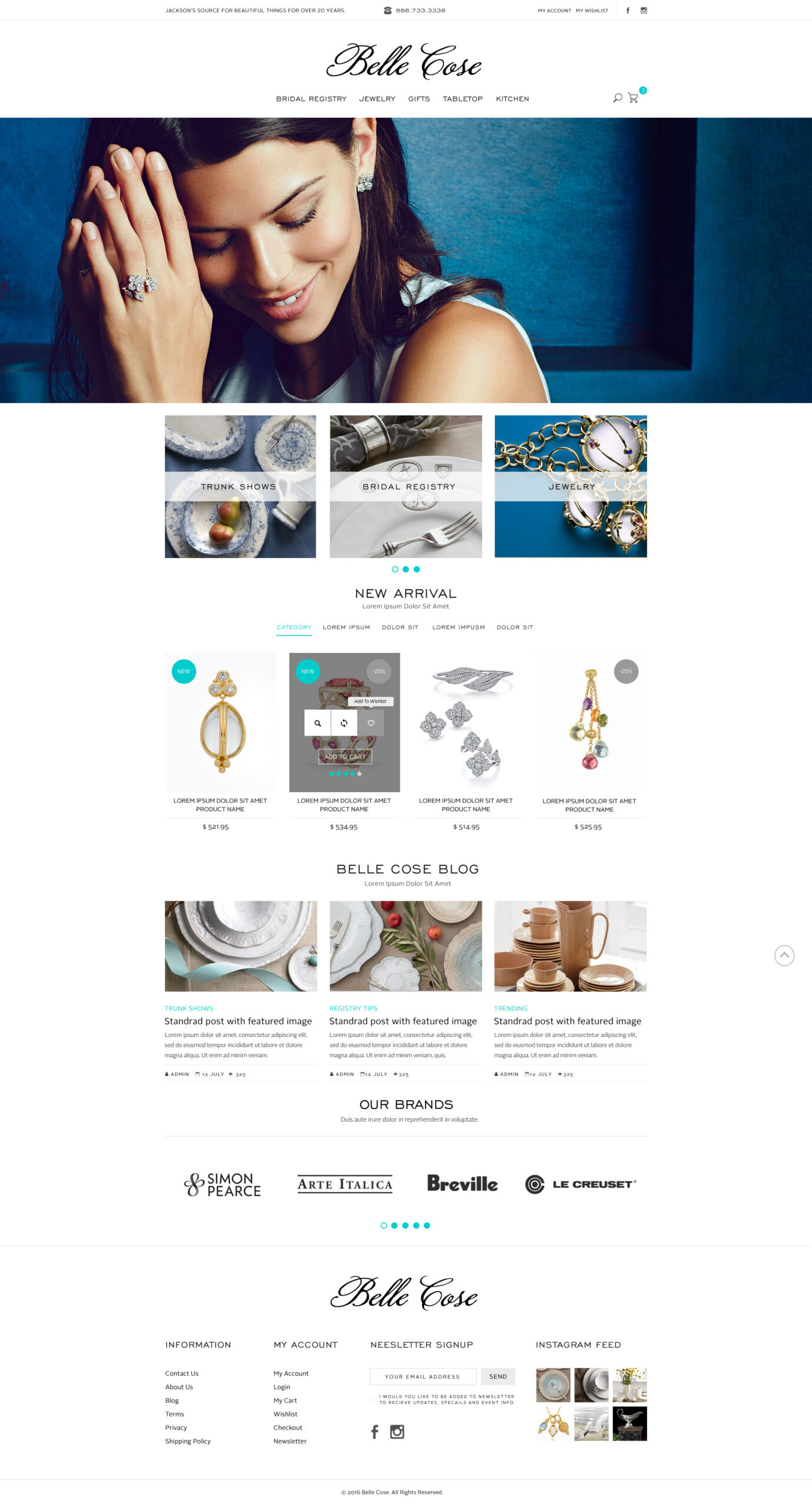 Belle Cose - Web Design for Hyperspacehq