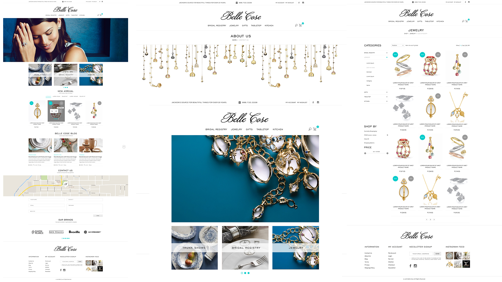 Belle Cose - Web Design for Hyperspacehq