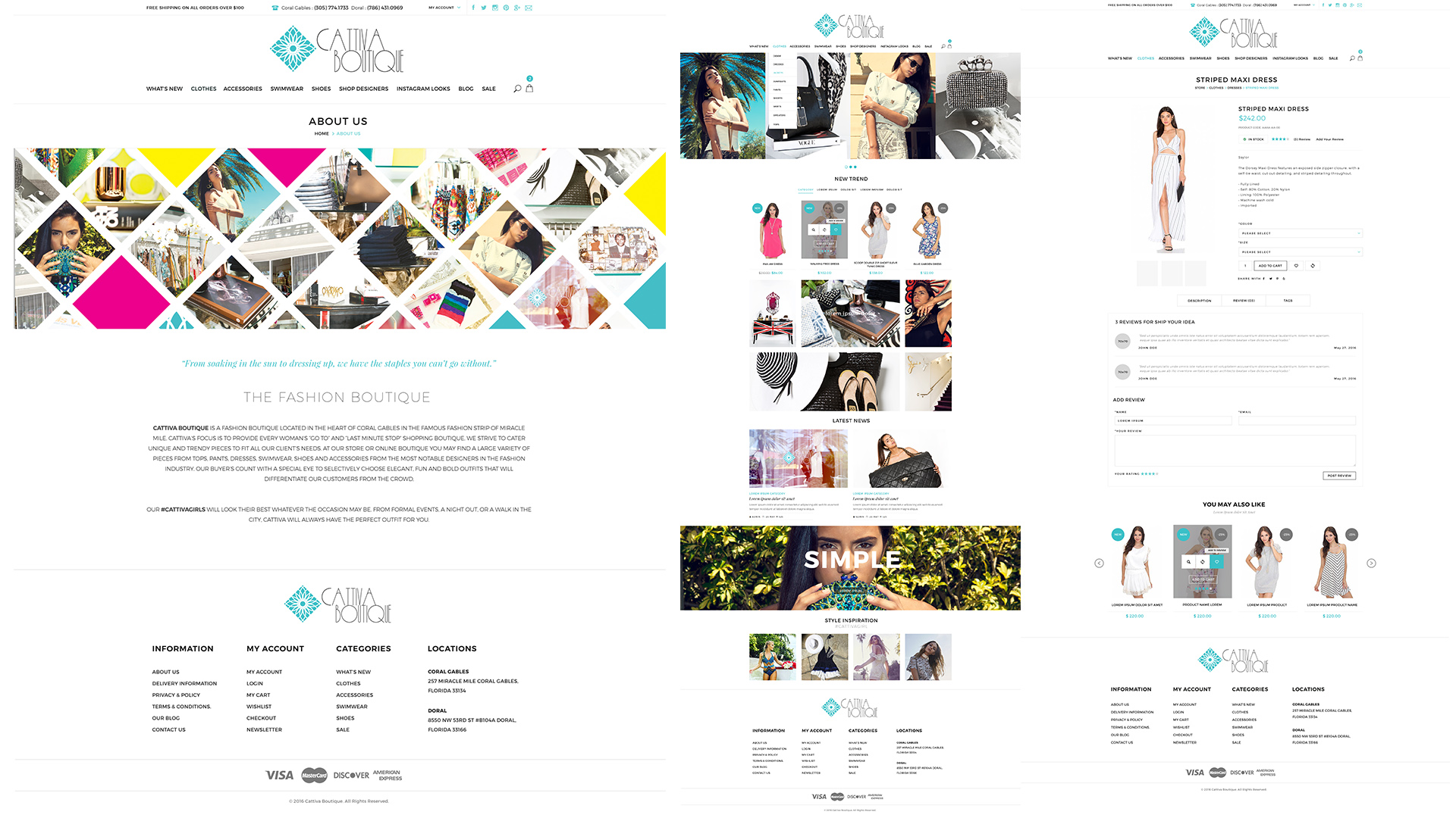 Cattiva Boutique - Web Design for Hyperspacehq
