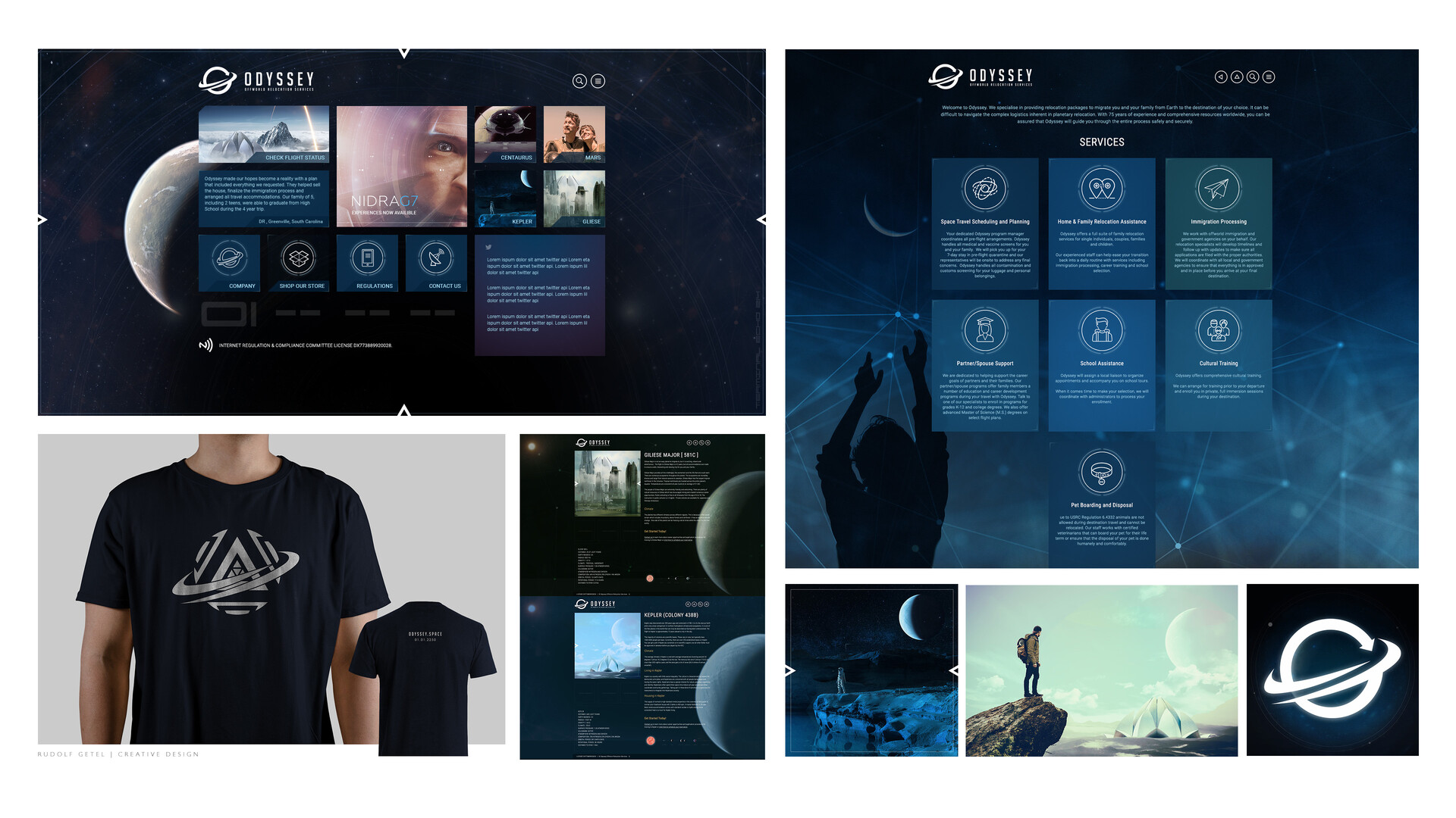 Odyssey 2120 - Web and Graphic design for Hyperspacehq
