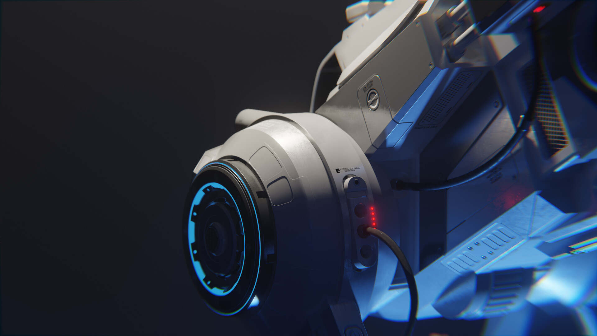 Multirole Sci-Fi utility vehicle concept - modular construction - zero-G